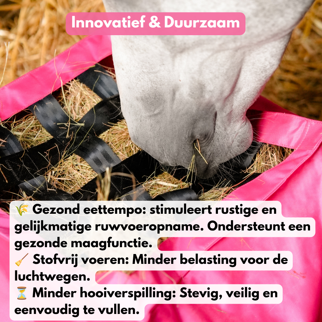
                  
                    Roze HayPro Slowfeeder - €10 voor KWF Kankerbestrijding tijdens Pink Oktober
                  
                