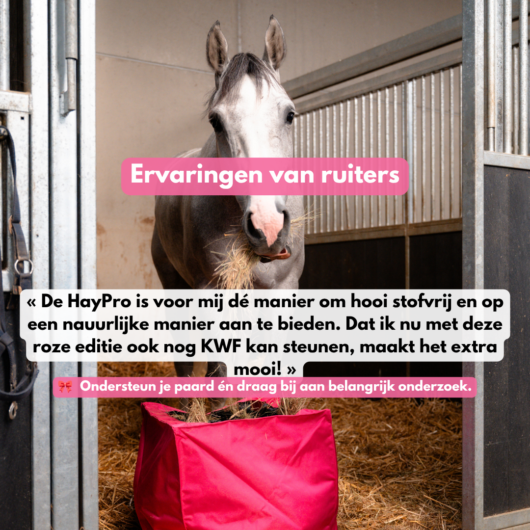 
                  
                    Roze HayPro Slowfeeder - €10 voor KWF Kankerbestrijding tijdens Pink Oktober
                  
                